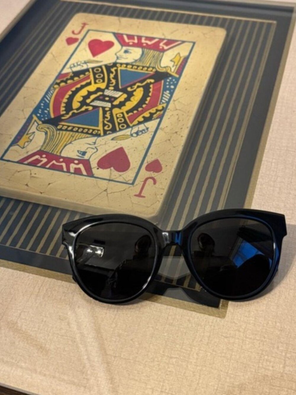 YSL Saint Laurent Women's Designer Classic Luxury Black Cat Eye Sunglasses